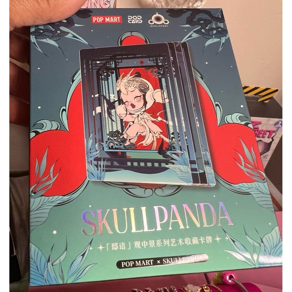 Pop Mart Skullpanda The Mirage Series Figures Art Collection Cards. Unopened NIB
